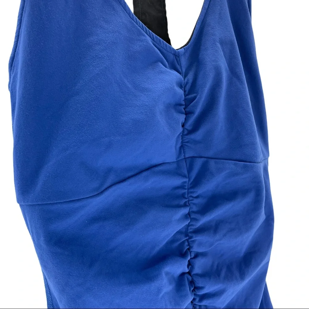 Lucy Ruched Racerback Yoga Tank Top Built In Bra - Picture 10 of 12